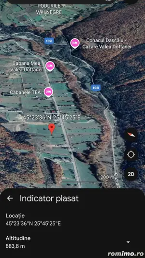 Teren de vanzare 3465 mp intravilan Poduri,Valea Doftanei ,la 370 m de Cabanele Tea - imagine 6