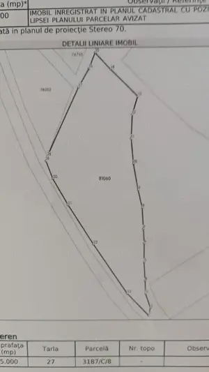 Vand teren extravilan ,oferta foarte bună !5000 mp! - imagine 9