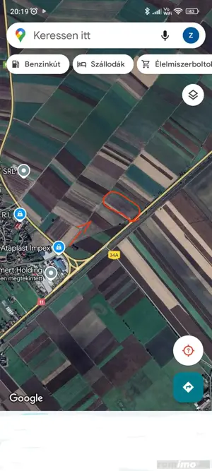 De vânzare teren extravilan lâng  drum DN11