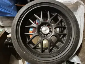 Vand 4 Jante aluminiu 5×110×R18 stare foarte bună fără defecte cu 2 cauciucuri Hankook 235/40R18dot  - imagine 2