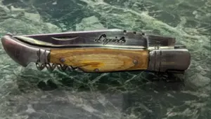 Briceag original Laguiole cu tirbuson otel inoxidabil 440