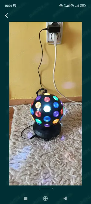 Lampa glob disco  multicolor 