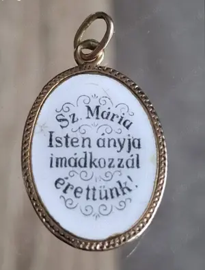 Medalion fecioara aÚr vintage - imagine 2