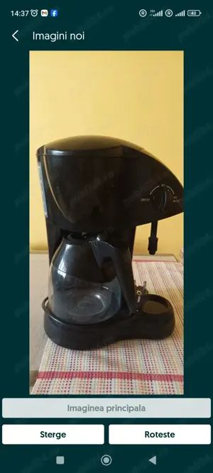 Filtru cafea  cafetieră 2 în 1