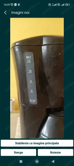 Filtru cafea  cafetieră 2 în 1 - imagine 2