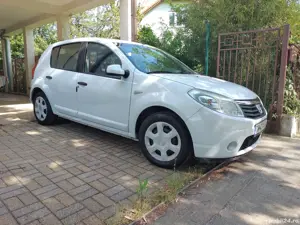 Dacia Sandero 2009 Laureate alb revopsire recenta, 190.000 km, prim proprietar, 8 x roti - imagine 10
