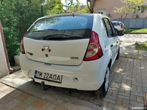 Dacia Sandero 2009 Laureate alb revopsire recenta, 190.000 km, prim proprietar, 8 x roti - imagine 2