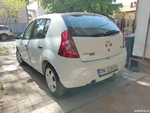 Dacia Sandero 2009 Laureate alb revopsire recenta, 190.000 km, prim proprietar, 8 x roti - imagine 9