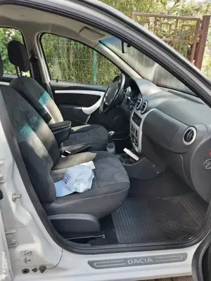 Dacia Sandero 2009 Laureate alb revopsire recenta, 190.000 km, prim proprietar, 8 x roti - imagine 7