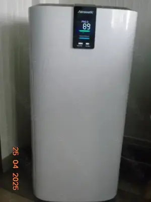 Purificator de aer Hanseatic, alb negru, 70 x 37 x 37 cm - imagine 2