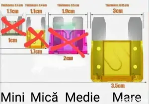 Sigurante Fuzibile auto Mari , 30 A , 40 A , 50 A , 60 A