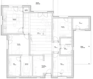 Casă de vânzare, finisată   Corușu | 918 mp teren | 119 mp utili - imagine 2 Casă de vânzare, finisată   Corușu | 918 mp teren | 119 mp utili - imagine 2