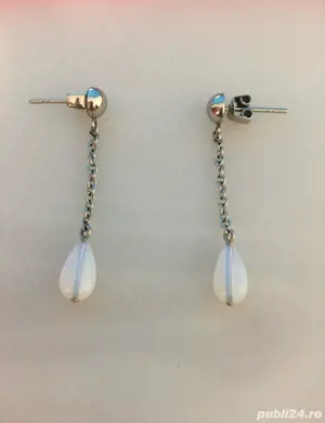 Cercei cu perla naturala Swatch - noi (transport 50-50 prin curier)