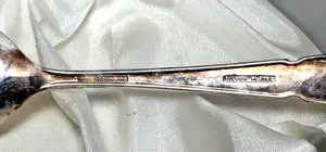 Set de botez pentru copii din 3 piese argintate Sheffield vintage - imagine 3