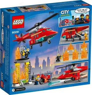 LEGO City 60281 Fire Rescue Helicopter - NOU - imagine 3