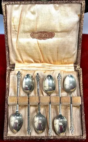 set de 6 lingurite argintate vintage Anglia