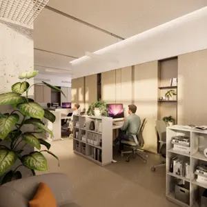 Spatiu ultracentral la pietonala pentru  de tip co-working 150-200 euro pentru un loc la birou lunar