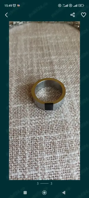 Colier lănțișor și inel - imagine 3