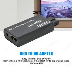 Adaptor Nintendo N64 GameCube SNES la hdmi