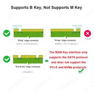 Adaptor M.2 NGFF ssd sau MSATA ssd - imagine 2