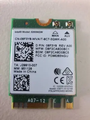 Modul card Wi-Fi Intel Dual Band Wireless-AC 8265 + Bluetooth + antene