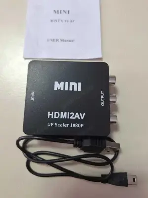 Convertor video HDMI la RCA, 1080p audio video