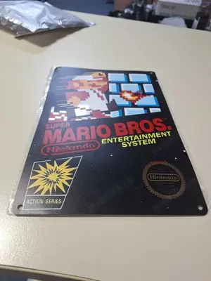 Poster Super Mario Bros Nes Retro Video Game Metal Poster Sign 20x30cm