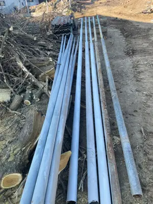 Vând teava metalica pentru hale soprane garduri etc