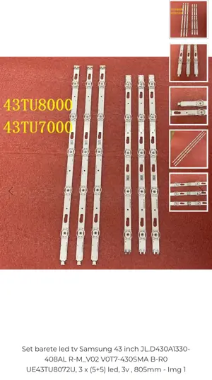 Set leduri Samsung TV UE43TU717  etc.