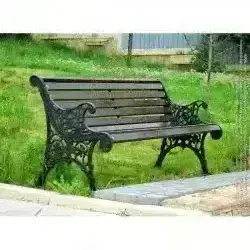 Bancă (numai) din lemn sau cu picioare din fontă pentru grădină terase - imagine 4