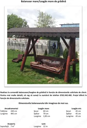 Balansoar Leagăn de grădină - imagine 3