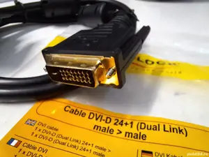 Delock Germany cablu DVI-D 24+1 Dual Link nou contacte aurite 