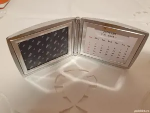 rama foto si calendar perpetuu metal masiv - noi, cadou, in cutie, Bell Labs 