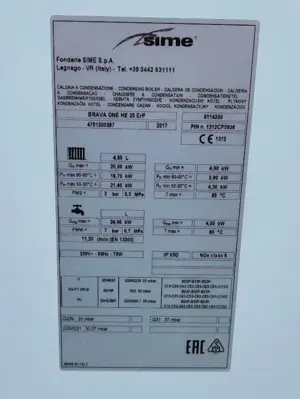 Centrala Termica SIME Brava One HE 25 ErP Pe Piese - imagine 2
