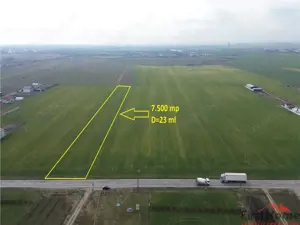 Teren intravilan 7.500 mp, D=23 ml, STRADA PRINCIPALA,zona ONASIS