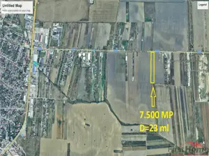 Teren intravilan 7.500 mp, D=23 ml, STRADA PRINCIPALA,zona ONASIS - imagine 3