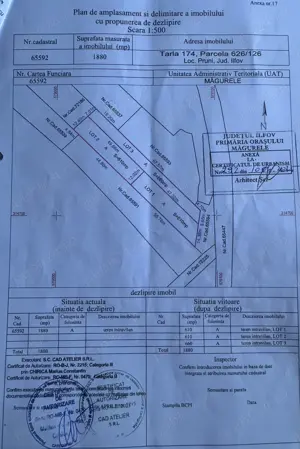 Vând teren în zona Măgurele