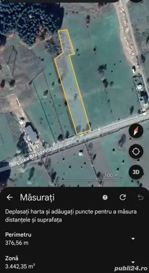 Teren de vanzare 3465 mp intravilan Poduri,Valea Doftanei ,la 370 m de Cabanele Tea - imagine 8