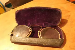 Ochelari Vintage G. A. Paul OPTOMETRIST BLDG SUITE Chicago Art Nouveau - imagine 2