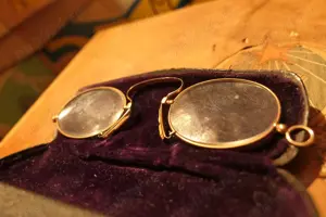 Ochelari Vintage G. A. Paul OPTOMETRIST BLDG SUITE Chicago Art Nouveau - imagine 3