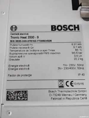 Centrala termică electrică Bosch 9kw - imagine 4