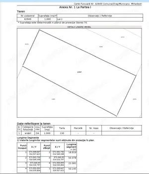 1000 mp intravilan Mihailesti de Giurgiu str TEILOR asfalt curent si C.U. - imagine 5