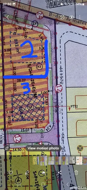 Vând teren 891 mp com. Giroc,PUZ aprobat locuință colectiva S D+P+2E+ER M