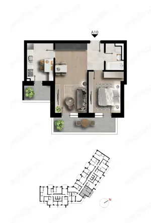 Apartamente 2 camere cu terasă în Militari   Direct de la dezvoltator, lângă metrou - imagine 2