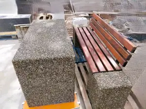 Masă din beton și piatră naturală - imagine 2