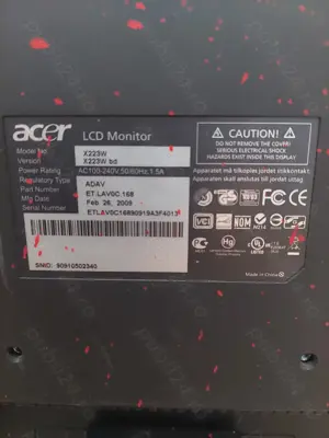 Monitor de 22 inch ,firma Acer ,stare buna - imagine 5