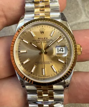 Super Clona 1:1 Rolex Datejust Two Tone 36 mm Jubilee 904L VSF 3235