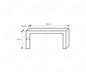 Masă din beton și piatră naturală - imagine 3