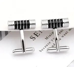 Butoni Barbati Seroussi Otel Inoxidabil Business Black - imagine 2