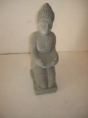 Statueta Budha-  gri - imagine 3